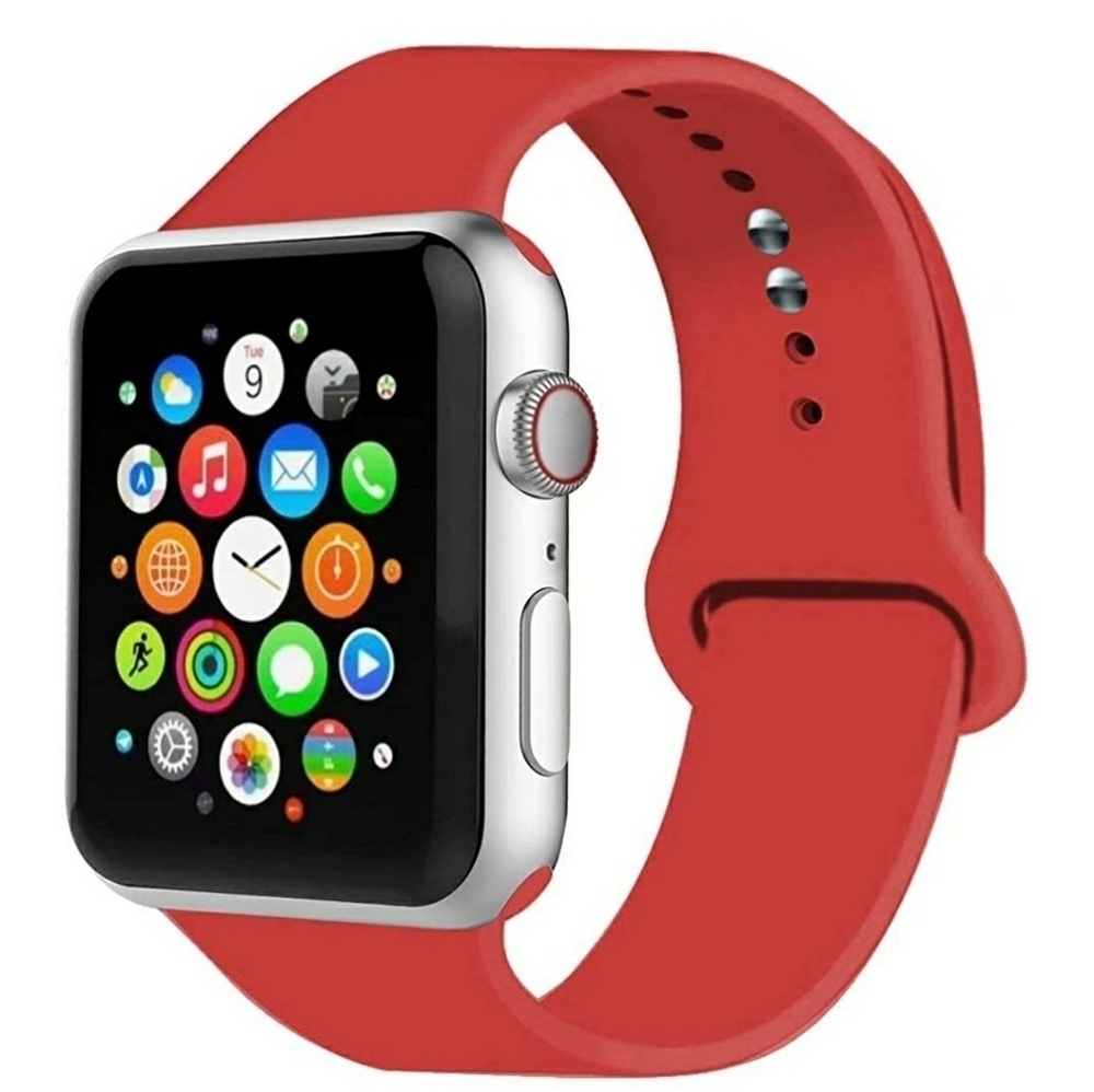 Apple watch band 44mm Silicone band 40mm iwatch band 42mm 49mm 45mm band 38mm - Picture 1 of 2